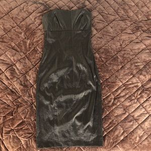 Guess Jeans Sexy Silver Metallic Pencil Dress S